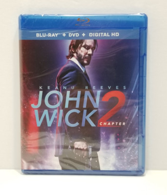 John Wick: Chapter 2 (Blu-ray, 2017) DVD Keanu Reeves NEW SEALED