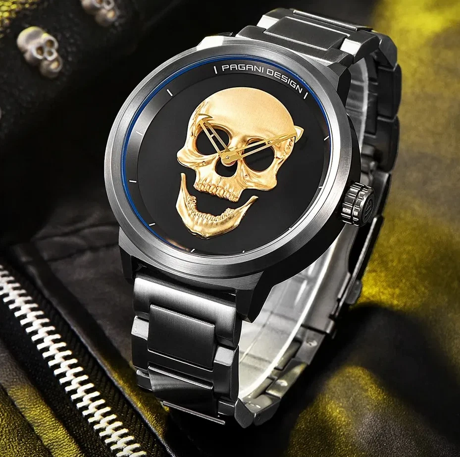 Pagani shop skull watch