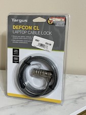Targus Laptop Cable Lock Defcon CL 6.5ft long Combination Code Security Base