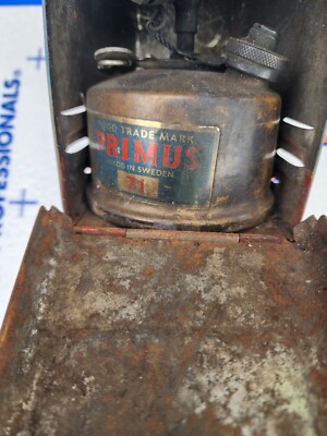 Vintage Old Primus Sweden 71 Canister Back Pack Camping Gas Stove
