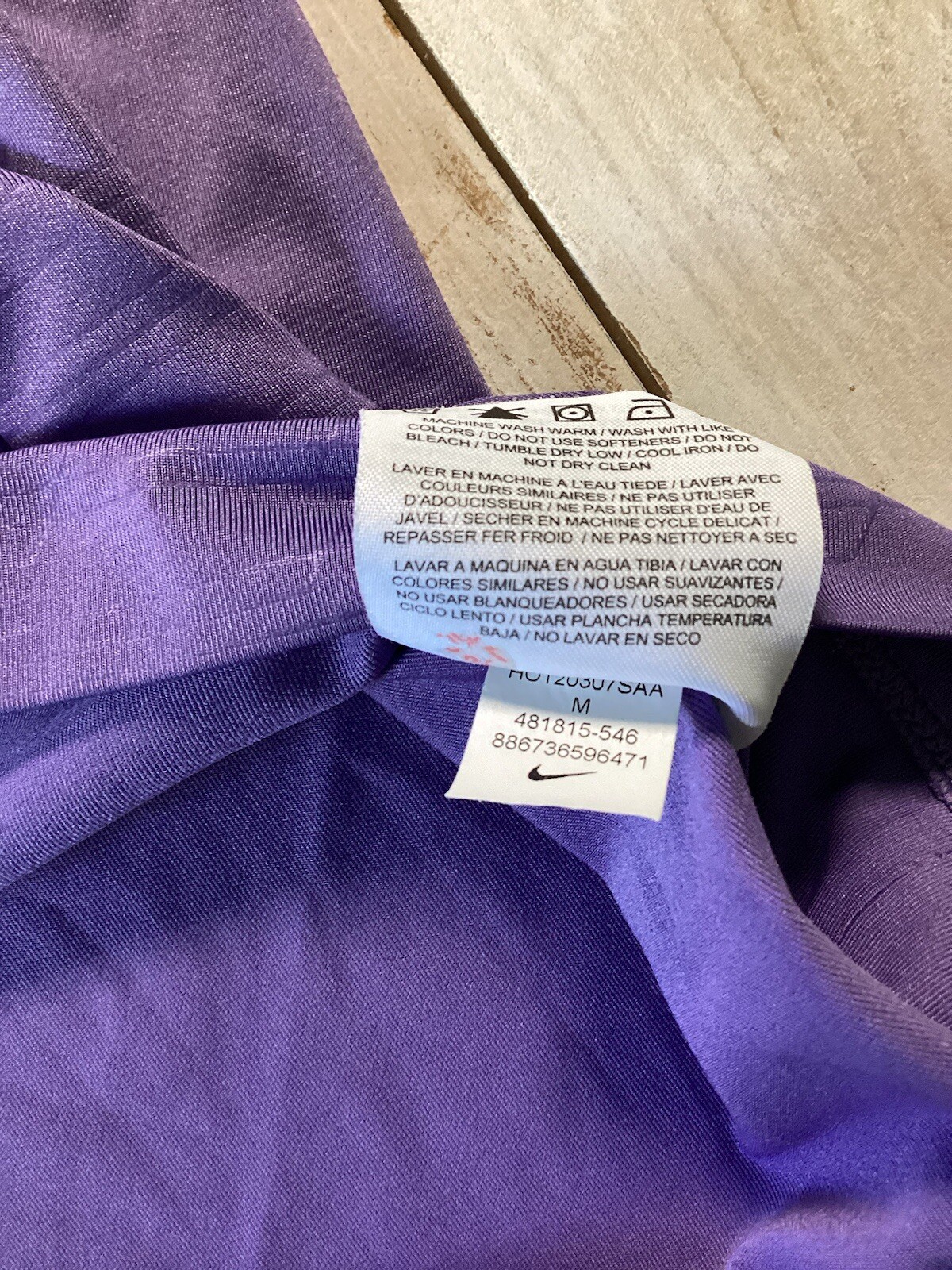 Nike Golf Short Sleeve Purple Collared Shirt Men’s Medium Business Casual thumbnail 6