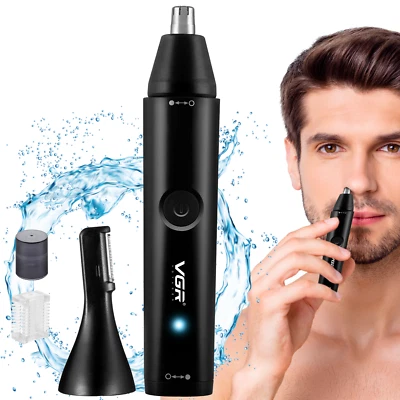VGR Nose Hair Trimmer for Men Eyebrow Body Nasal Nostril Rechargeable Cordless