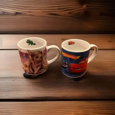 Vintage Disney / Pixar Tassen (Sehr Guter Zustand) Rapunzel & Cars - Bild 1 von 4
