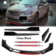 Front Bumper Lip Spoiler Splitter Rear Lip Side Skirt  For Infiniti Q70 Q70L