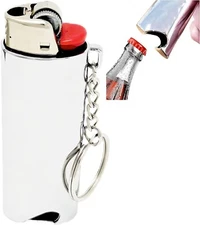 Lighter Case Fits BIC Standard Full J6, Keyring Lighter Holder Bottle Opener