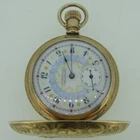 Antique 1892 Waltham Grade W Model 1890 6s 11J Tri-Color Gold Filled Pocket Watc