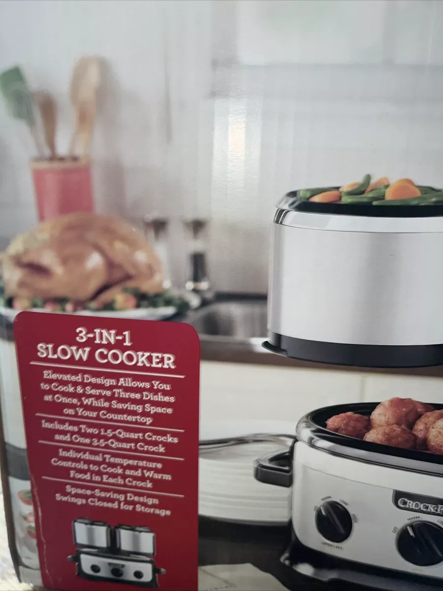 Crock-Pot Swing and Serve - Triple Slow Cooker