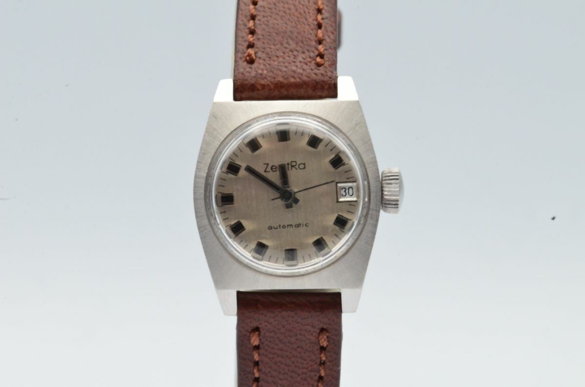 ZENTRA AUTOMATIK VINTAGE DAMEN UHR VINTAGE 24MM ARMBANDUHR