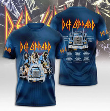 Def Leppard Tour 2025 Unisex T Shirt All Size S-5XL World Tour 3D AOP CG2633