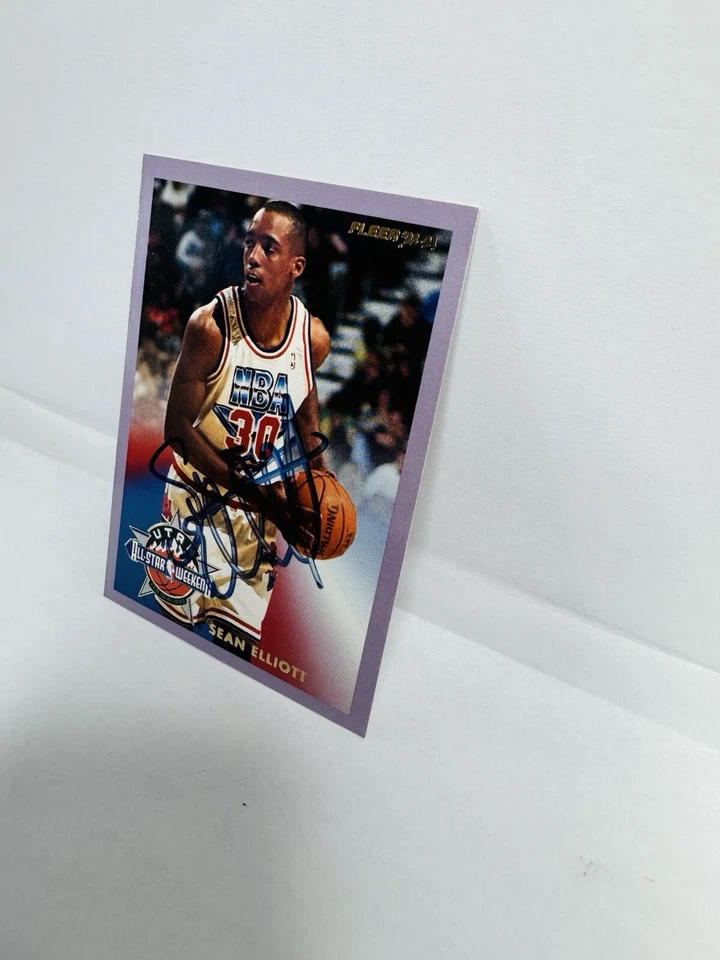 Fleer’93-94 All star Weekend Sean Elliot Signed Card #15 Of 24 - Image 3 of 4