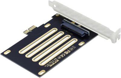 NFHK PCI-E 4.0 X1 Lane auf U.2 U.3 Kit SFF-8639 Host-Adapter für Motherboard 