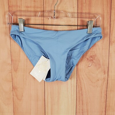 Becca by Rebecca Virtue Womens Hipster Bikini Bottom XS Coastline High Waisted