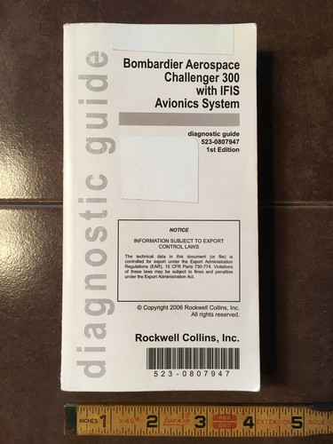 Collins in Bombardier Challenger 300 with IFIS Diagnostic Guide Handbook