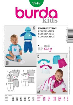 burda style Nr. 9748 Kombination Gr. 68 - 98