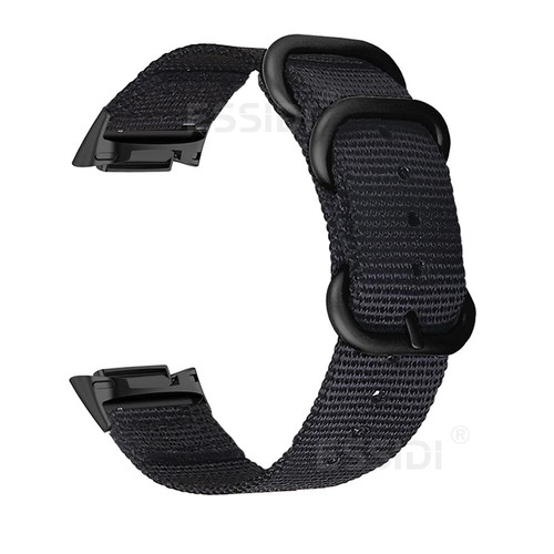 Cinturino sportivo in nylon per Fitbit Charge 6 5 cinturino orologio braccialetto ad anello - Foto 7 di 21