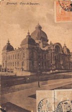 L313 Romania 1923 Bucuresti Casa de Depuneri bank vintage postcard