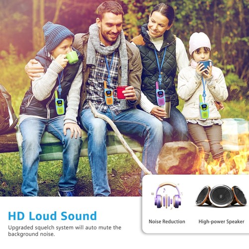 Walkie Talkies for Kids Rechargeable 4 Pack Walkie-Talkies Long Range 4 Miles... - Picture 8 of 9