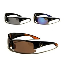 CHOPPERS Sunglasses Wrap Around Motorcycle Biker Cycling Plastic Half Frame Men