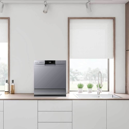 silver table top dishwasher