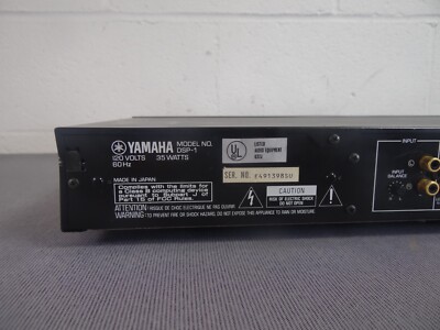 Yamaha Dsp-1 Digital Sound Field Effects Processor With