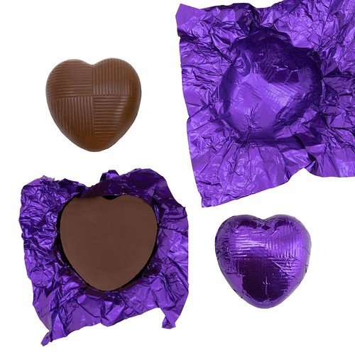 Milk Chocolate Foil Wrapped Hearts (x82 Hearts) - Picture 28 of 46