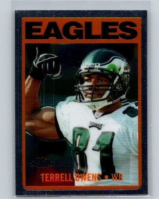 2005 Topps Chrome #TB17 Terrell Owens Throwbacks Philadelphia Eagles