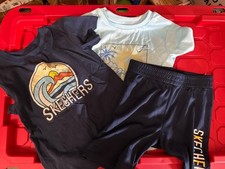 Skecher's Boy's 3-Pack Cotton Tees  Active Short Playwear Sets NEW Size 5T