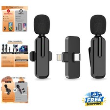 Compact Omnidirectional Bluetooth Lapel Mic - Perfect for YouTube Podcasts