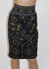 Lula Roe Vintage Skirt w Textured Feel  Paisley Pattern Size S