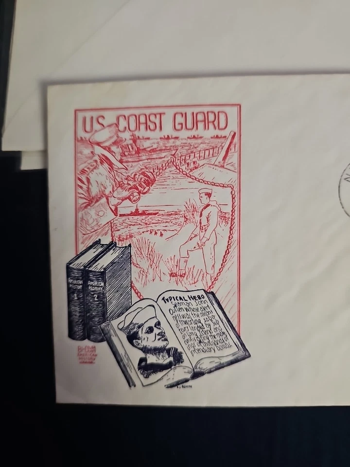 US # 936 no address CACHET bi-color craft  FDC   Coast Guard (mb14 - Image 3 of 4