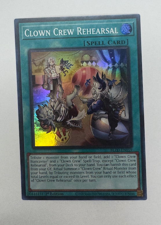 Clown Crew Rehearsal - BLZD-EN059 - Super Rare - Blazing Dominion - NM/M