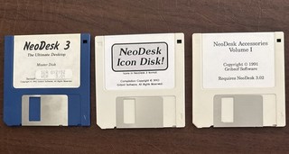 Lot of 3 NEODESK v.3.01 Atari ST Software Master Disk 3.5" Disk Set UNTESTED