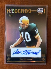 2024 LEAF PRO SET PURE JAN Stenerud LEGENDS AUTO 1/1 GOLD REF PACKERS HOF SSP