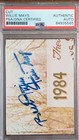 WILLIE MAYS Autograph Signed Cut PSA/DNA Certified Authentic Slabbed HOF Giants