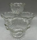 Anchor Hocking Dessert Glass Bowl/Cup Tulip Swirl Style VTG Set of 4