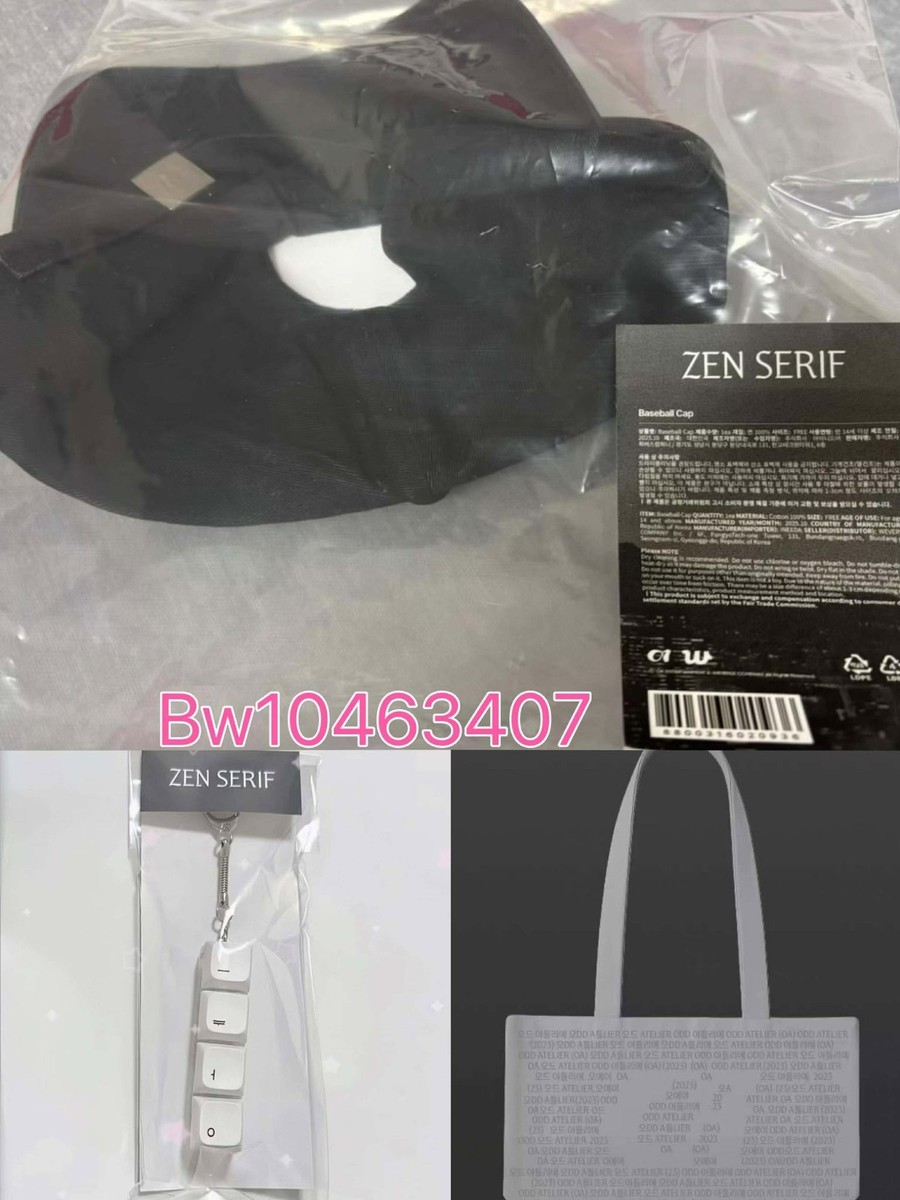 SEALED BLACKPINK OFFICIAL JENNIE ZEN SERIF MD BASEBALL CAP