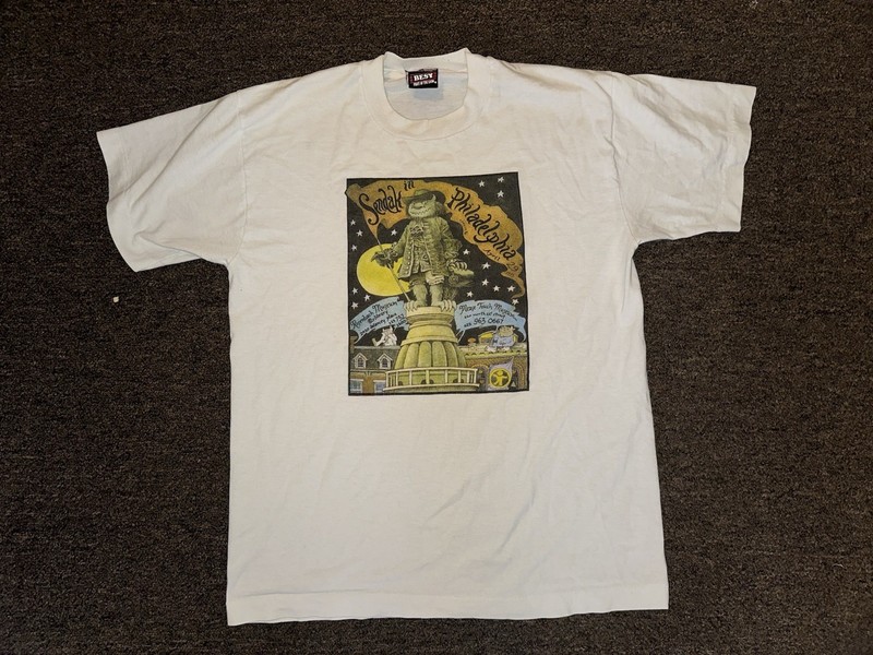 rare vintage 90s MAURICE SENDAK - SENDAK IN PHILADELPHIA  Museum t shirt