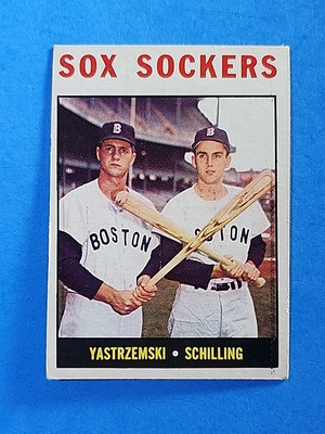 1964 TOPPS BASEBALL #182 CARL YASTRZEMSKI SOX SOCKERS 
