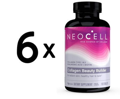 6 x NeoCell Collagen Beauty Builder - 150 tablets (166,66 EUR/kg)