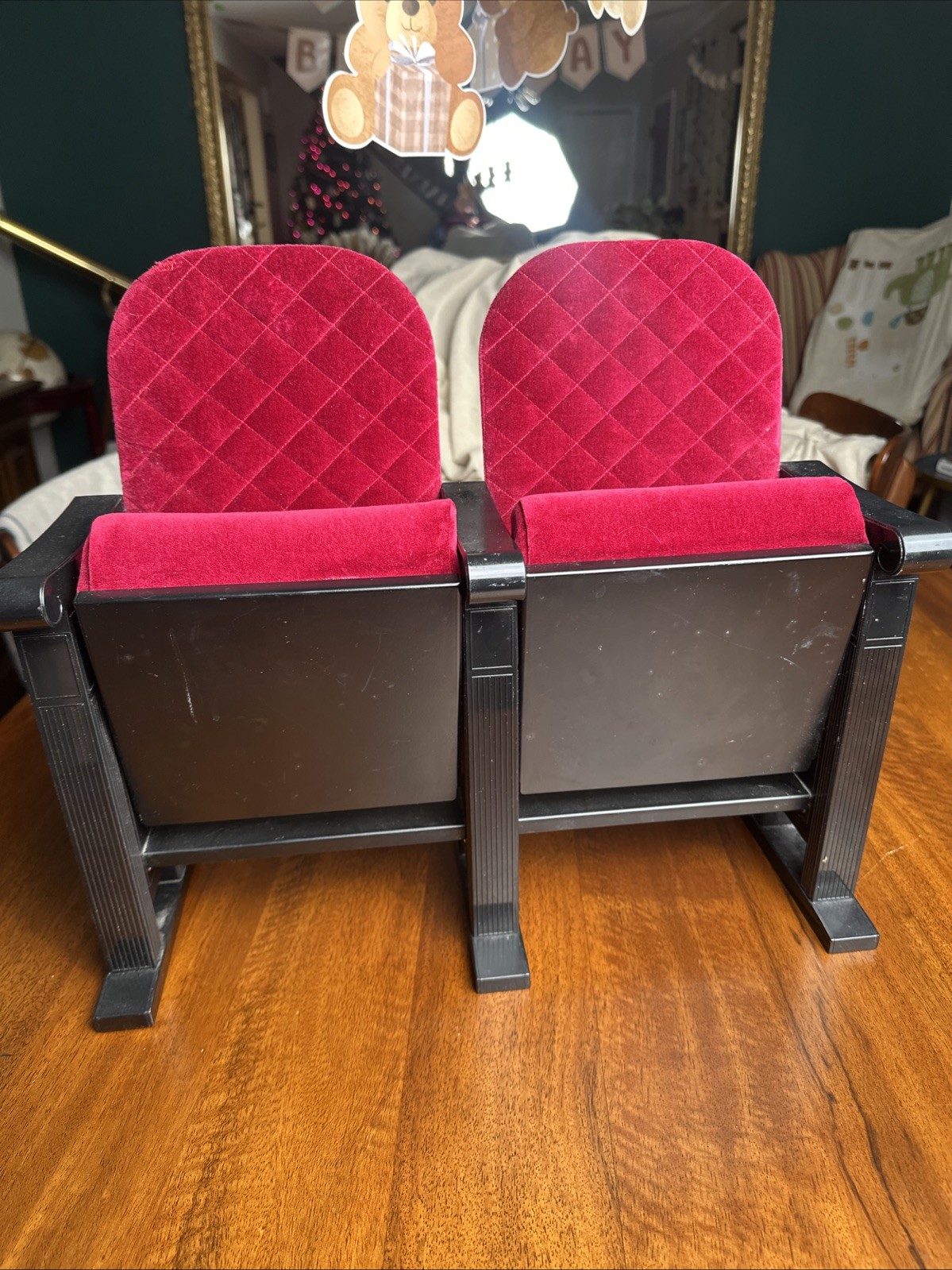 American Girl  18” Doll Cinema Movie Theater Seats Red Velvet Retired