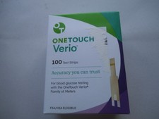 ONE TOUCH VERIO 100 COUNT TEST STRIPS Exp.  4/30 2027 NEW - SEALED BOX