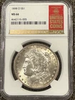 1898 O Morgan Silver Dollar NGC MS66 Red Book Label High Grade Silver Dollar