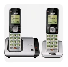 VTech CS6719-2 Cordless Phone System - 2 Handsets, Caller ID, DECT 6.0 Bluetooth