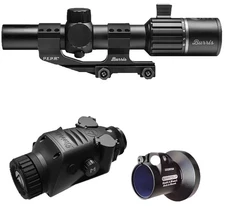 Burris RT6 1-6x24mm Illum Ballistic scope & C35 V2 Thermal Clip-On 300674