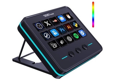 Macro Keypad, Stream Controller Deck Gaming Streaming Shortcut Keyboard, 18 P...