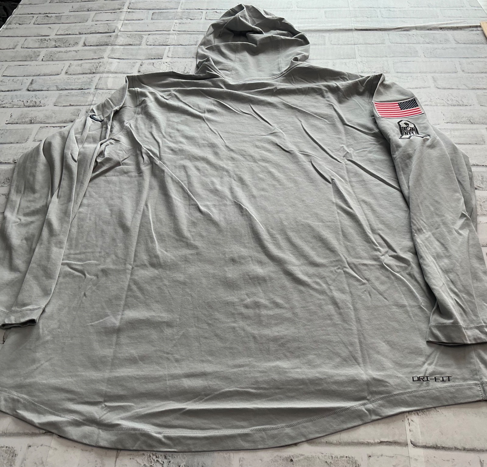 Tennessee Titans Hoodie Mens 2XL Nike Dri Fit Apparel NFL Gray Coach Salute thumbnail 5