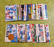 Huge 50-card lot of BARRY SANDERS-LIONS HOF NO Duplicates, many brands SEE PICS