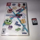 Puyo Puyo Tetris 2 Nintendo Switch Tested w/ Case Bonus Card
