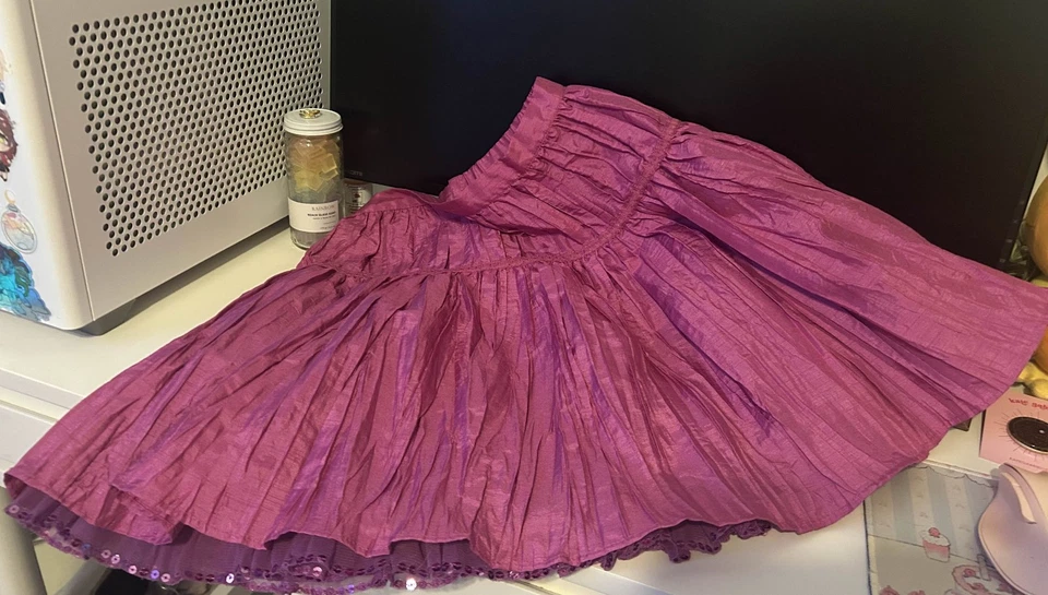 (美国女孩)甜亮片派对裙 - 女孩 12 码 — 第 3/4 张图片