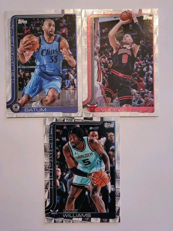 2025-26 Topps Season Tip-Off Parallel 3 Card Lot Vucevic, Williams & Batum